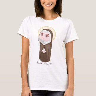 Saint Clare Cute katholiek T-shirt