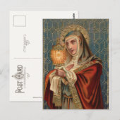 Saint Clare of Assisi Briefkaart (Voorkant / Achterkant)