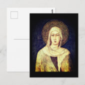 Saint Clare of Assisi door Simone Martini Briefkaart (Voorkant / Achterkant)
