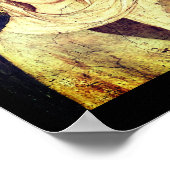 Saint Clare of Assisi door Simone Martini Poster (Hoek)