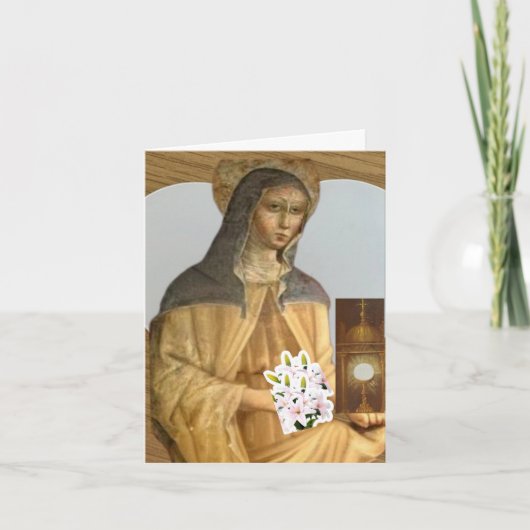 Saint Clare of Assisi Kaart (Voorkant)