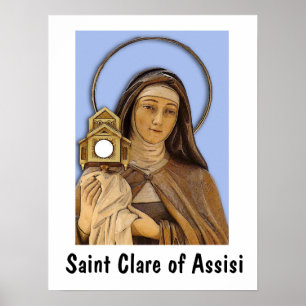Saint Clare of Assisi Poster
