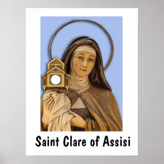 Saint Clare of Assisi Poster