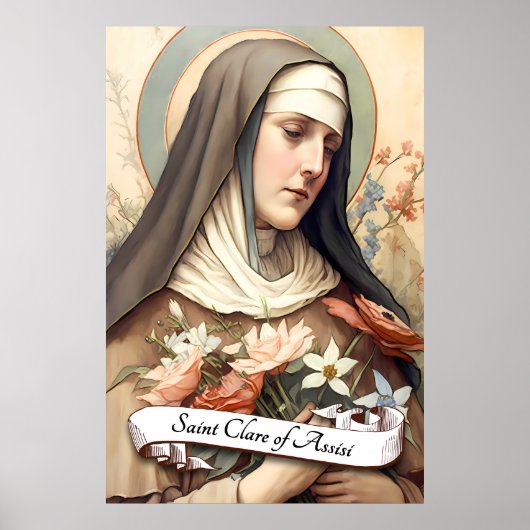Saint Clare of Assisi Poster (Voorkant)