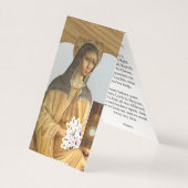 Saint Clare of Assisi Prayer Card Kaart (Voorkant)