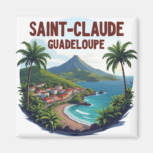 SAINT-CLAUDE GUADELOUPE MAGNEET (Voorkant)