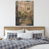 Saint-Cloud Castle ruïneert trappen Canvas Afdruk (Insitu (Slaapkamer))