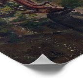 Saint-Cloud Castle ruïneert trappen Poster (Hoek)