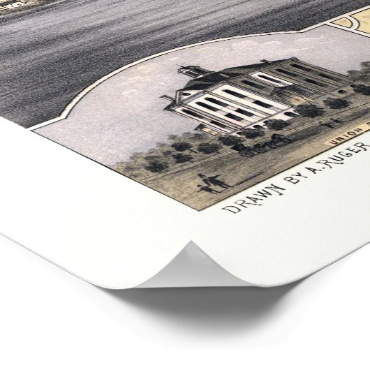 Saint Cloud, MN Panoramic Map - 1869 Poster (Hoek)