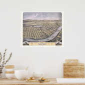 Saint Cloud, MN Panoramic Map - 1869 Poster (Keuken)