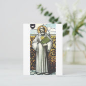 Saint Columbanus Ierse missionaris Briefkaart (Staand voorkant)