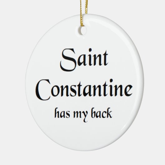 saint constantine coffee mug keramisch ornament (Links)