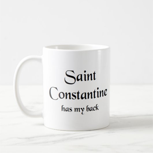 saint constantine koffie mok (Links)