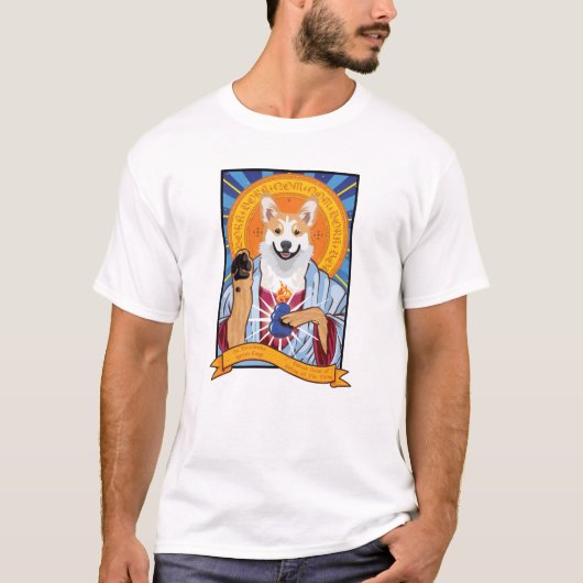 Saint Corgi Hond T-shirt (Voorkant)