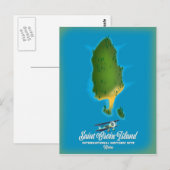 Saint Croix-eiland Internationale Historische Site Briefkaart (Voorkant / Achterkant)