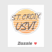 Saint-Croix-Maagdeneilanden Sticker (Vel)