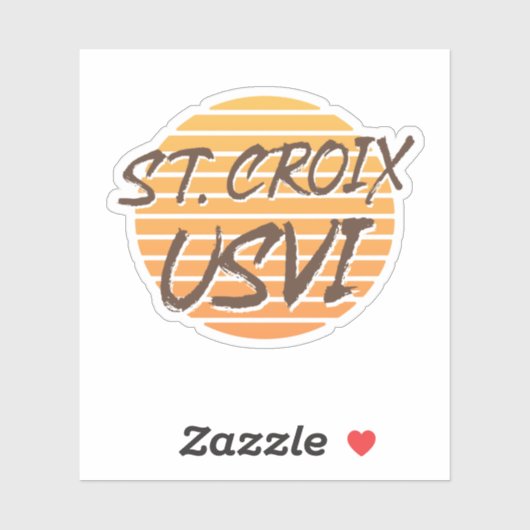 Saint-Croix-Maagdeneilanden Sticker (Vel)