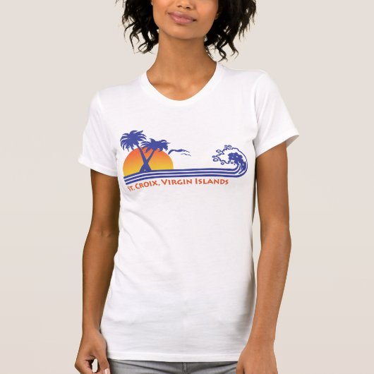 Saint-Croix-Maagdeneilanden T-shirt (Voorkant)