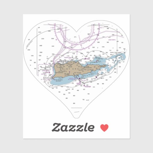 Saint Croix USVI Chart Sticker (Vel)