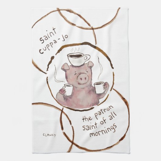 Saint Cuppa Jo Absurdi-tea towel Theedoek (Verticaal)