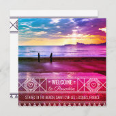 Saint Cyr les Lecques Beach Sunset - Nice Seascape Feestdagenkaart (Voorkant / Achterkant)