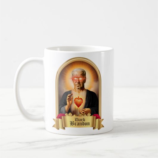 Saint Dark Brandon Gebedskaars Koffiemok (Links)