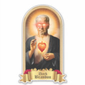 Saint Dark Brandon Gebedskaars Sticker (Voorkant)
