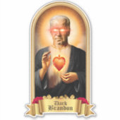 Saint Dark Brandon Gebedskaars Sticker (Voorkant)