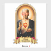 Saint Dark Brandon Gebedskaars Sticker (Vel)