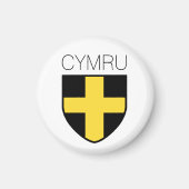 Saint David Badge (Wales/Cymru) Magneet (Voorkant)