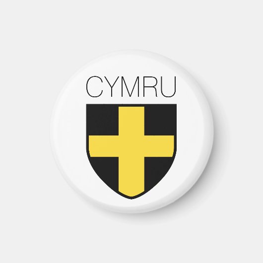 Saint David Badge (Wales/Cymru) Magneet (Voorkant)