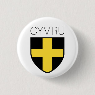 Saint David Badge (Wales/Cymru) Ronde Button 3,2 Cm