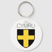Saint David Badge (Wales/Cymru) Sleutelhanger (Voorkant)