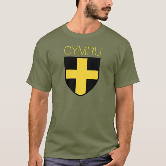 Saint David Badge (Wales/Cymru) T-shirt (Voorkant)
