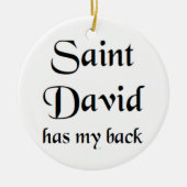 saint david keramisch ornament (Voorkant)