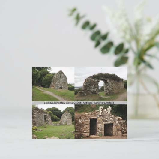 Saint Declan's Holy Well & Church Ierland Briefkaa Briefkaart (Staand voorkant)