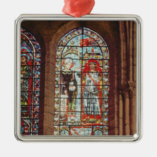 Saint Denis geeft het oriflamme aan Clement Metalen Ornament