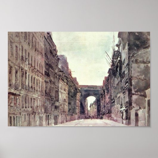 Saint-Denis in Parijs door Girtin Thomas Poster (Voorkant)