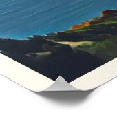 Saint-Denis (La Réunion) Foto van Vintage Poster (Hoek)