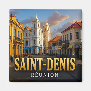 Saint Denis Réunion Eiland Tropisch Reis Souvenir Magneet
