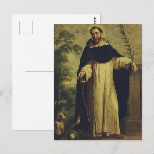 Saint Dominic de Guzman Briefkaart (Voorkant / Achterkant)