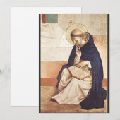 Saint Dominic de Guzman door Fra Angelico Feestdagenkaart (Voorkant / Achterkant)