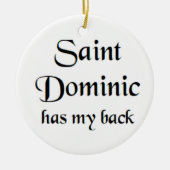 saint dominic keramisch ornament (Voorkant)