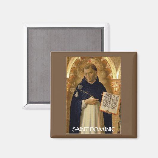 Saint Dominic Koelkast Magnet (Voorkant / Achterkant)