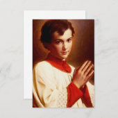 Saint Dominic Savio Bedankkaart (Voorkant / Achterkant)