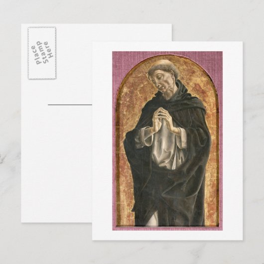 Saint Dominic (tempera op panel) Briefkaart (Voorkant / Achterkant)