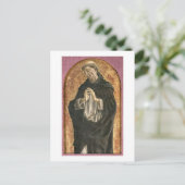 Saint Dominic (tempera op panel) Briefkaart (Staand voorkant)