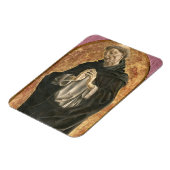 Saint Dominic (tempera op panel) Magneet (Linkerzijde)