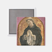 Saint Dominic (tempera op panel) Magneet (Voorkant / Achterkant)