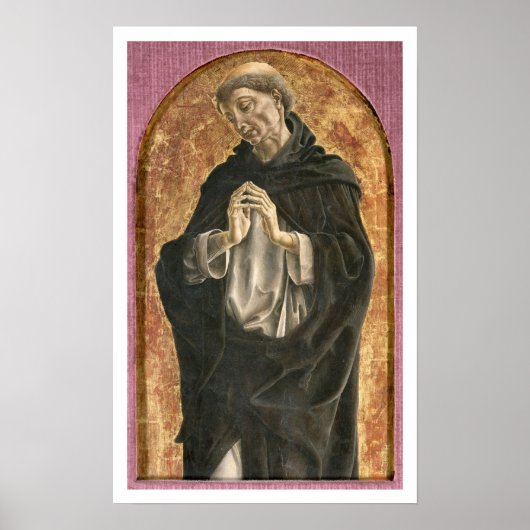 Saint Dominic (tempera op panel) Poster (Voorkant)